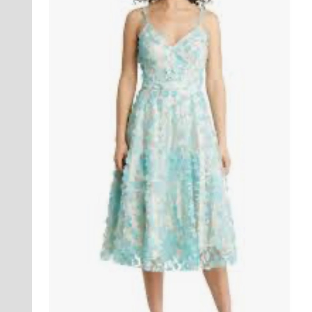 Eliza J Light gorgeous midi cocktail dress